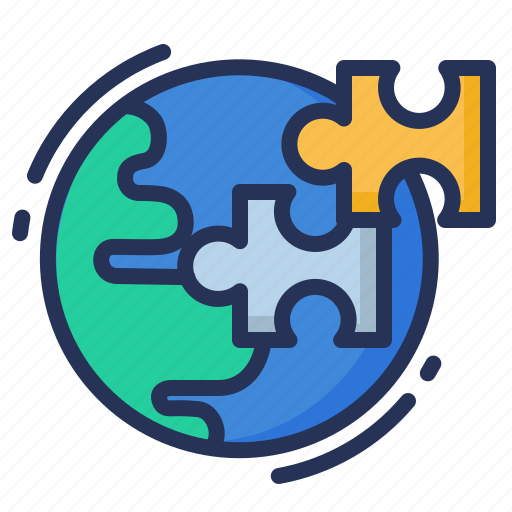 Globe, hole, ozone, puzzle icon - Download on Iconfinder