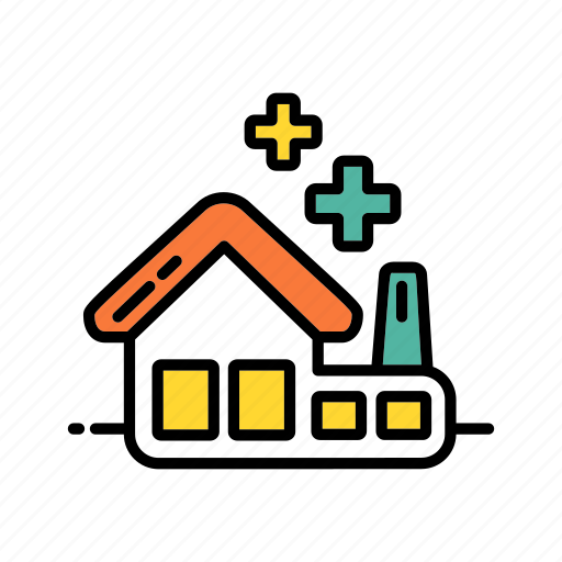 Building, eco factory, environment, green, industry, power icon - Download on Iconfinder