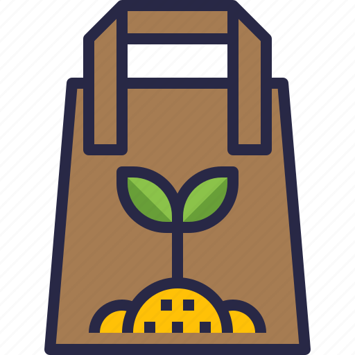 Ecology, environment, reuse, paper, bag icon - Download on Iconfinder