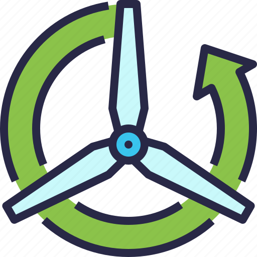 Ecology, wind, windmill, renewable energy icon - Download on Iconfinder