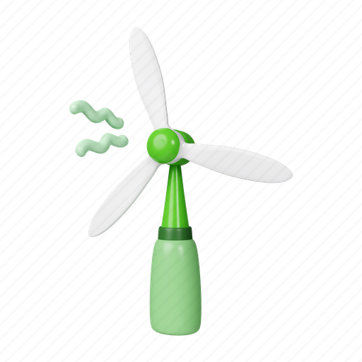Windmill, alternative, eco, sustainability, electricity, environmental, generation 3D illustration - Download on Iconfinder