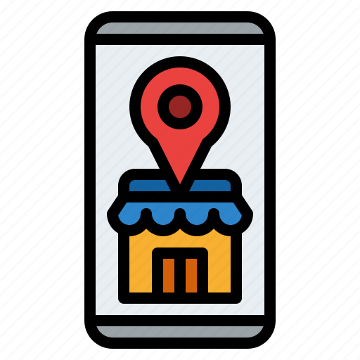 Ecommerce, location, phone, store icon - Download on Iconfinder