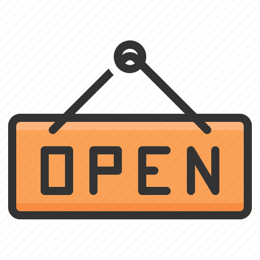 Ecommerce, open, shop, shopping, sign, store icon - Download on Iconfinder