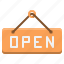 ecommerce, open, shop, shopping, sign, store 