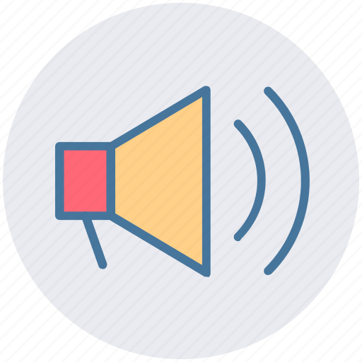 Announcement, loud, loudspeaker, megaphone, sound, speaker icon - Download on Iconfinder
