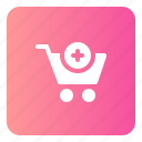 add, buy, cart, ecommerce, plus, shop, shopping