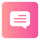 bubble, chat, comment, communication, interface, message