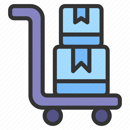 Trolley, shopping, cart, online, shop, ecommerce, logistic icon - Download on Iconfinder