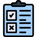 checklist, task, clipboard, list