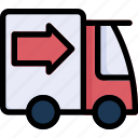 fast, delivery, truck, shipping