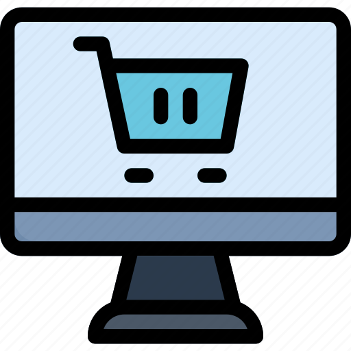 Shopping, online, computer, trolley icon - Download on Iconfinder