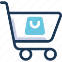 shopping, cart, commerce, bag