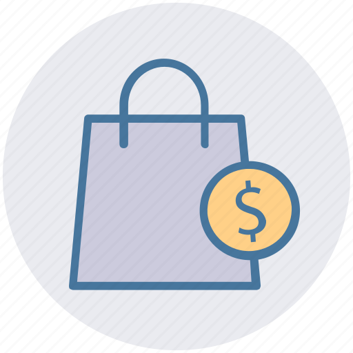 Bag, dollar, dollar sign, hand bag, shopping, shopping bag icon - Download on Iconfinder