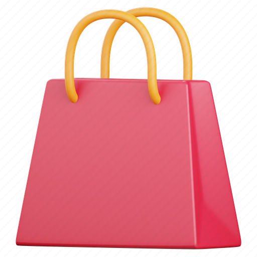 Shopping bag, shop, shopping, bag, paper bag, tote bag, ecommerce 3D illustration - Download on Iconfinder