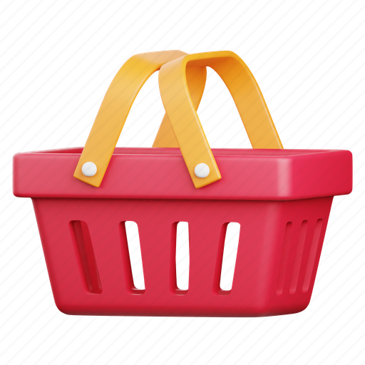 Shopping, shop, store, supermarket, ecommerce, basket, cart 3D illustration - Download on Iconfinder