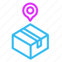 location, map, pin, gps, delivery, box, package