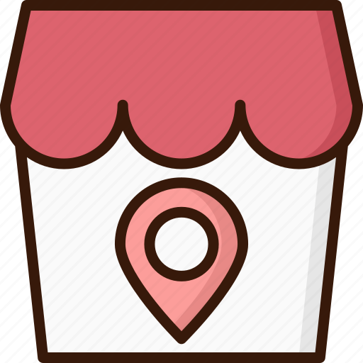 Direction, location, map, shop icon - Download on Iconfinder