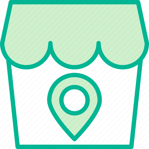 Direction, location, map, shop icon - Download on Iconfinder