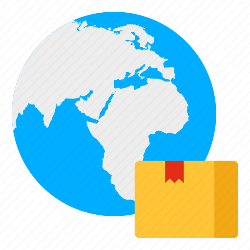 Global parcel, global package, logistic, packet, carton icon - Download on Iconfinder