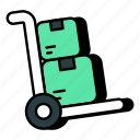 pallet truck, luggage cart, handcart, pushcart, wheelbarrow