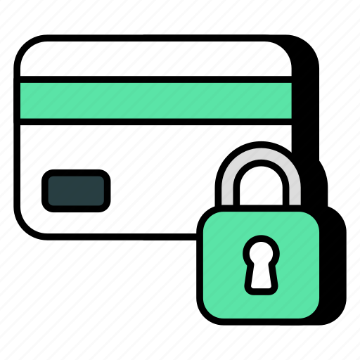 Locked atm card, locked credit card, atm card security, atm protection, credit card safety icon - Download on Iconfinder
