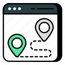 online route, location, direction, gps, navigation