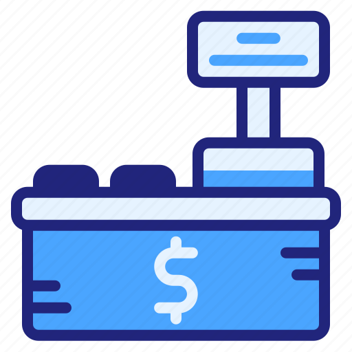 Cashbox, cash, register, cashier, machine icon - Download on Iconfinder