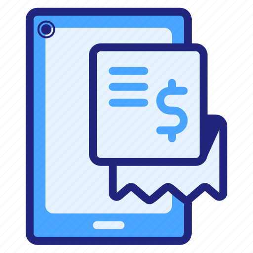 Mobile, bill, report, financial, economy, ecommerce icon - Download on Iconfinder
