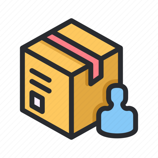 Ecommerce, package, box, shop, business, person, receiver icon - Download on Iconfinder