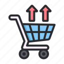 ecommerce, shop, business, store, out, item, trolley 