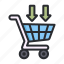 ecommerce, shop, business, store, enter, item, trolley 