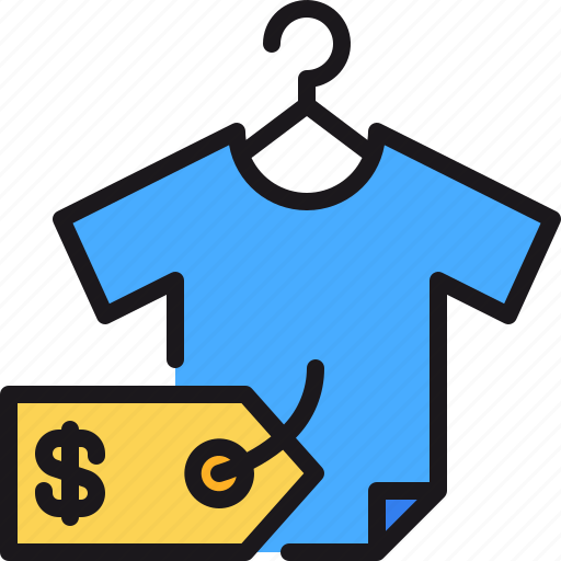 Clothing, hanger, price, shirt, shopping icon - Download on Iconfinder