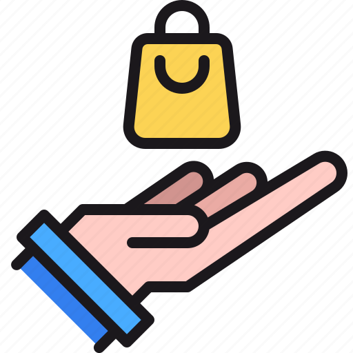 Bag, commerce, ecommerce, hand, shopping icon - Download on Iconfinder