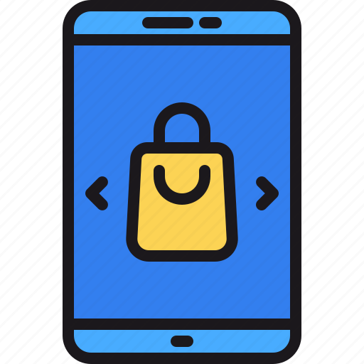 Bag, commerce, ecommerce, shopping, smartphone icon - Download on Iconfinder