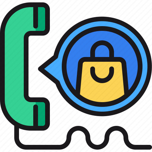 Bag, phone, shopping, support, telephone icon - Download on Iconfinder