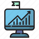 chart, diagram, graph, growth, report, statistic, arrow, increase, right