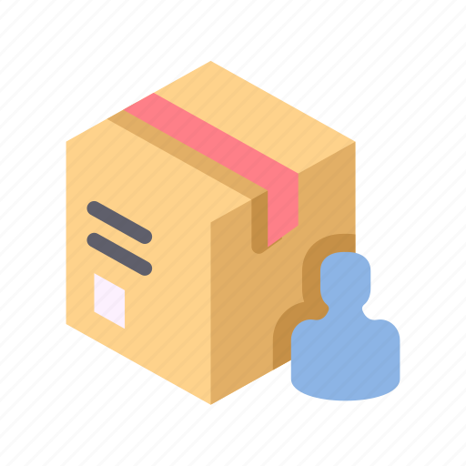 Ecommerce, shop, business, package, box, person, receiver icon - Download on Iconfinder