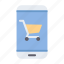 ecommerce, shop, business, store, internet, smartphone, trolley 