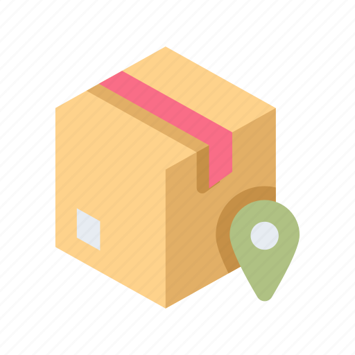 Ecommerce, shop, map, pin, address, package, box icon - Download on Iconfinder
