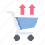 ecommerce, shop, business, out, item, trolley, cancel 