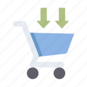 ecommerce, shop, business, store, trolley, enter, item 