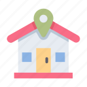 ecommerce, shop, business, address, pin, map, home 