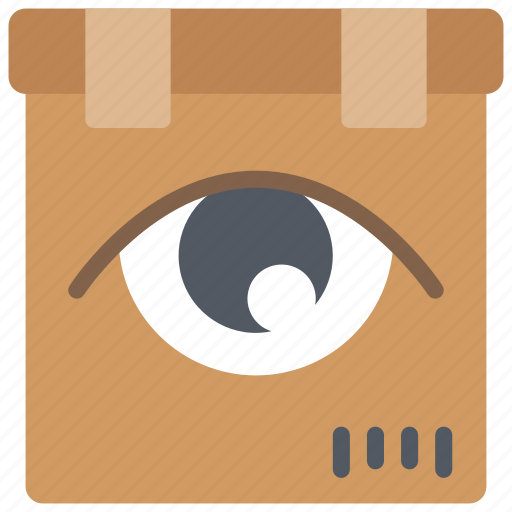 Box, ecommerce, parcel, track, view, visual icon - Download on Iconfinder