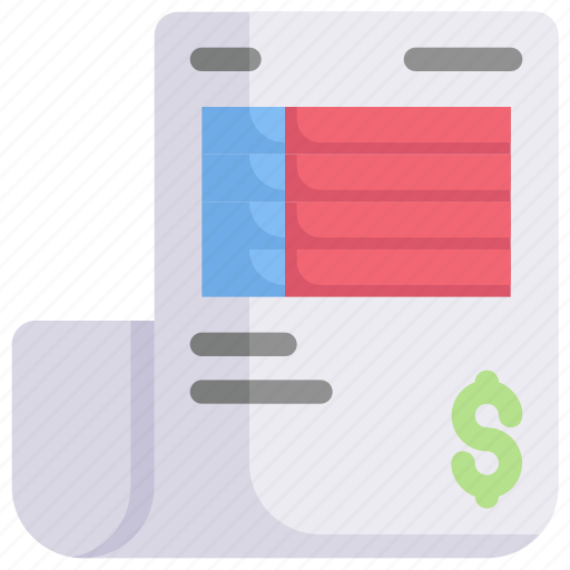 Bill, ecommerce, invoice, market place, online shop, receipt, shopping icon - Download on Iconfinder