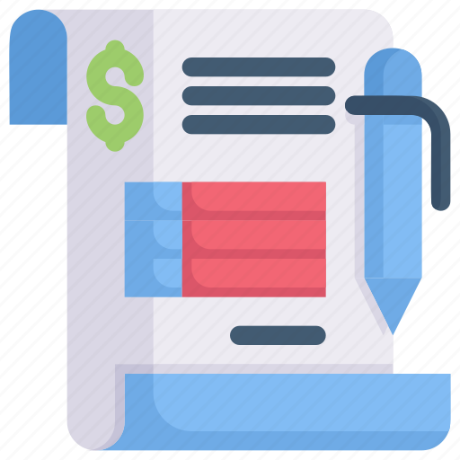 Bill, ecommerce, market place, online shop, receipt, shopping, tax invoice icon - Download on Iconfinder