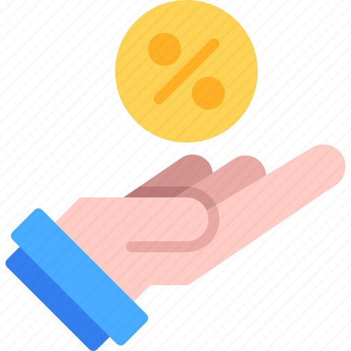 Commerce, discount, hand, percentage, sales icon - Download on Iconfinder