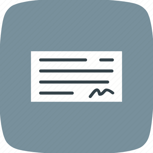 Cheque, payment, finance icon - Download on Iconfinder