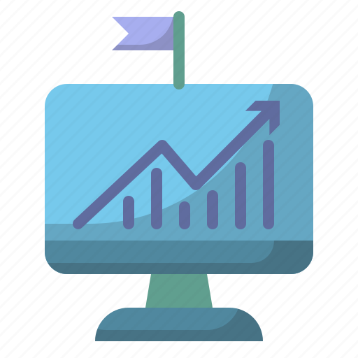 Chart, diagram, graph, growth, report, statistic, arrow icon - Download on Iconfinder