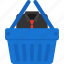 basket, cloth, shirt, cart, ecommerce, shopping 
