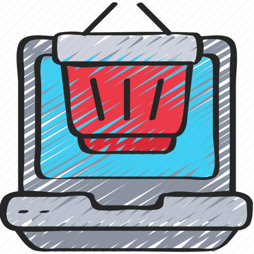 Basket, computer, ecommerce, laptop, shopping icon - Download on Iconfinder